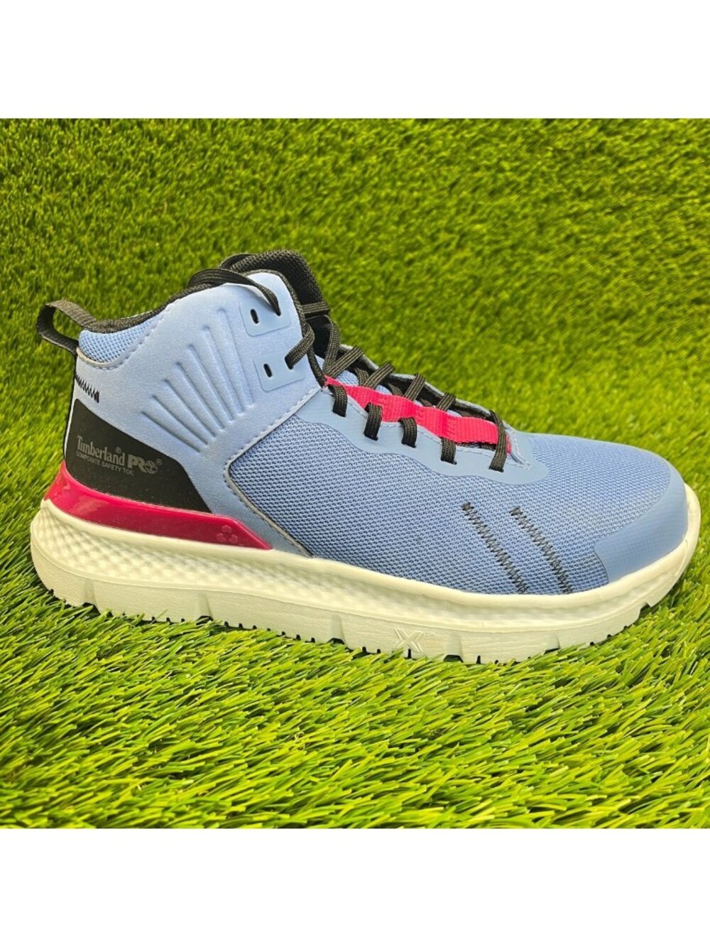 Timberland Pro Setra Womens Size 7.5W Blue Composite Toe Safety Work Boots Shoes